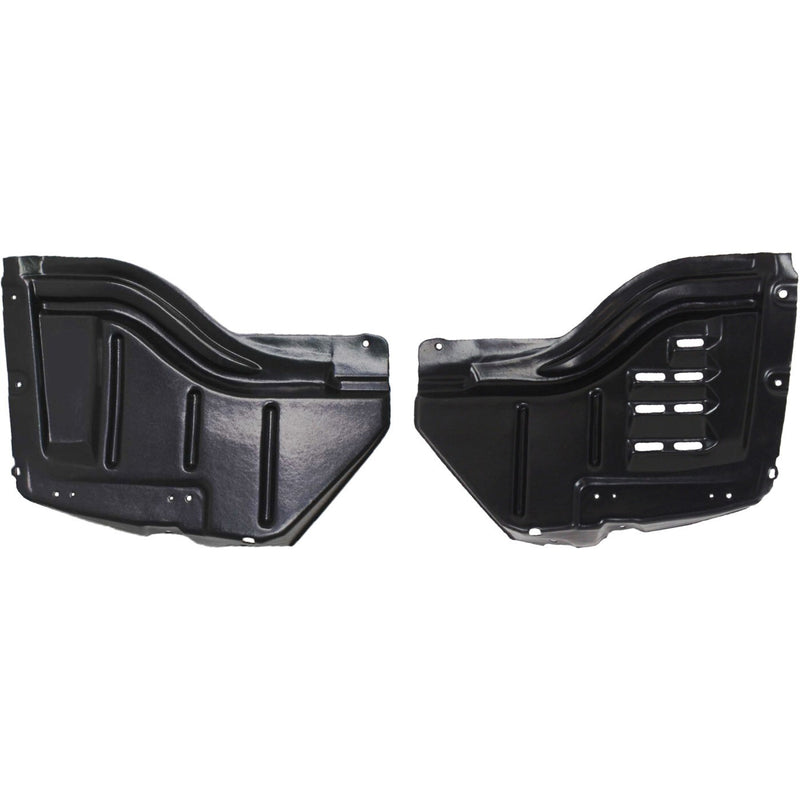 DURAFORCE Fender Liner Set For 2007-13 Toyota Tundra w/Plastic Bumpr Front, Front Sect 2Pc