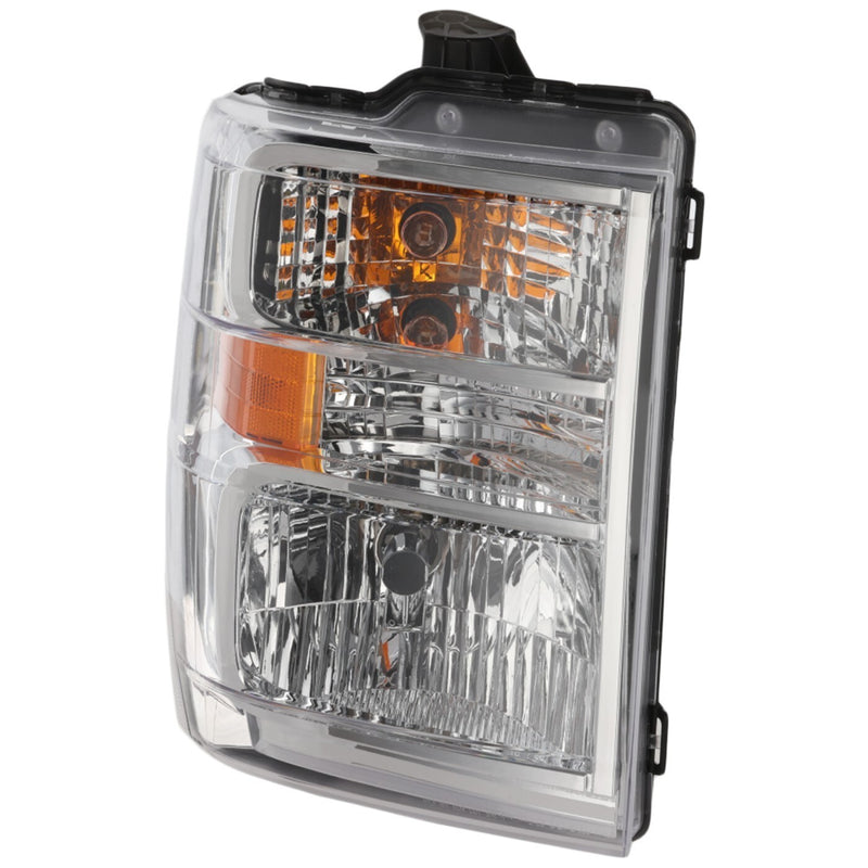DURAFORCE Left Right Headlights For Ford E-350 Super Duty 2008-2025 Halogen w/ Bulb/s CAPA