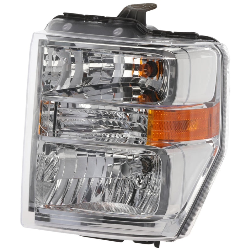 DURAFORCE Left Right Headlights For Ford E-350 Super Duty 2008-2025 Halogen w/ Bulb/s CAPA