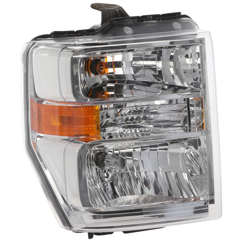 DURAFORCE Left Right Headlights For Ford E-350 Super Duty 2008-2025 Halogen w/ Bulb/s CAPA
