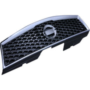 DURAFORCE Grille For 2009-2012 Nissan Sentra Chrome Shell w/ Gray Insert Plastic