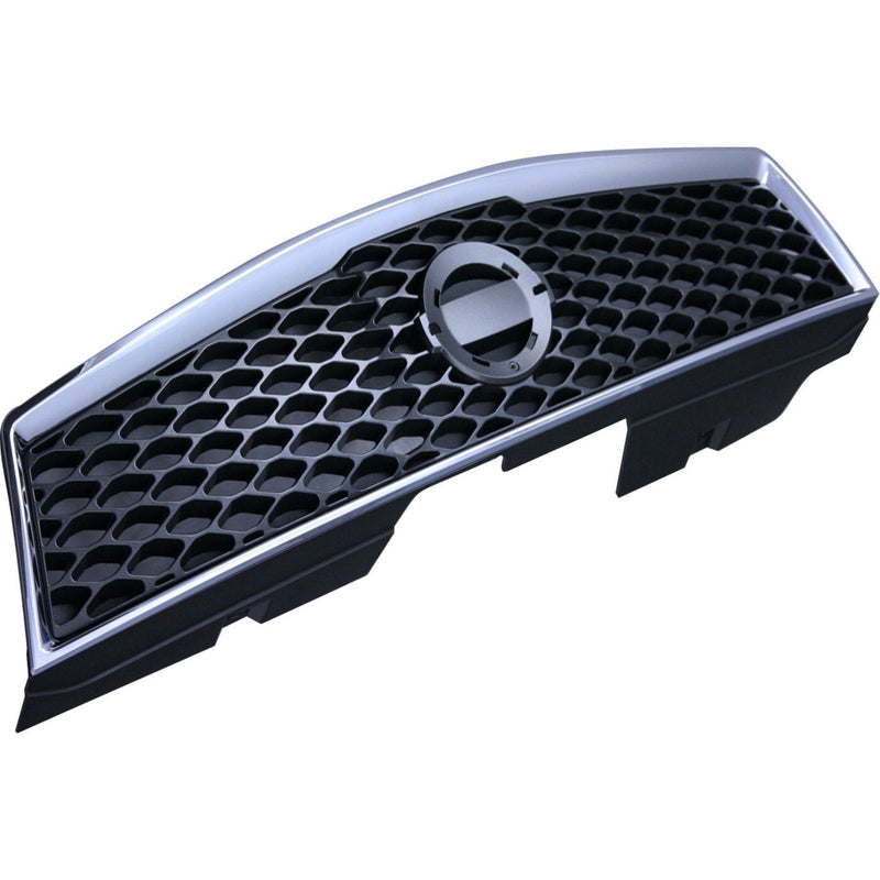 DURAFORCE Grille For 2009-2012 Nissan Sentra Chrome Shell w/ Gray Insert Plastic