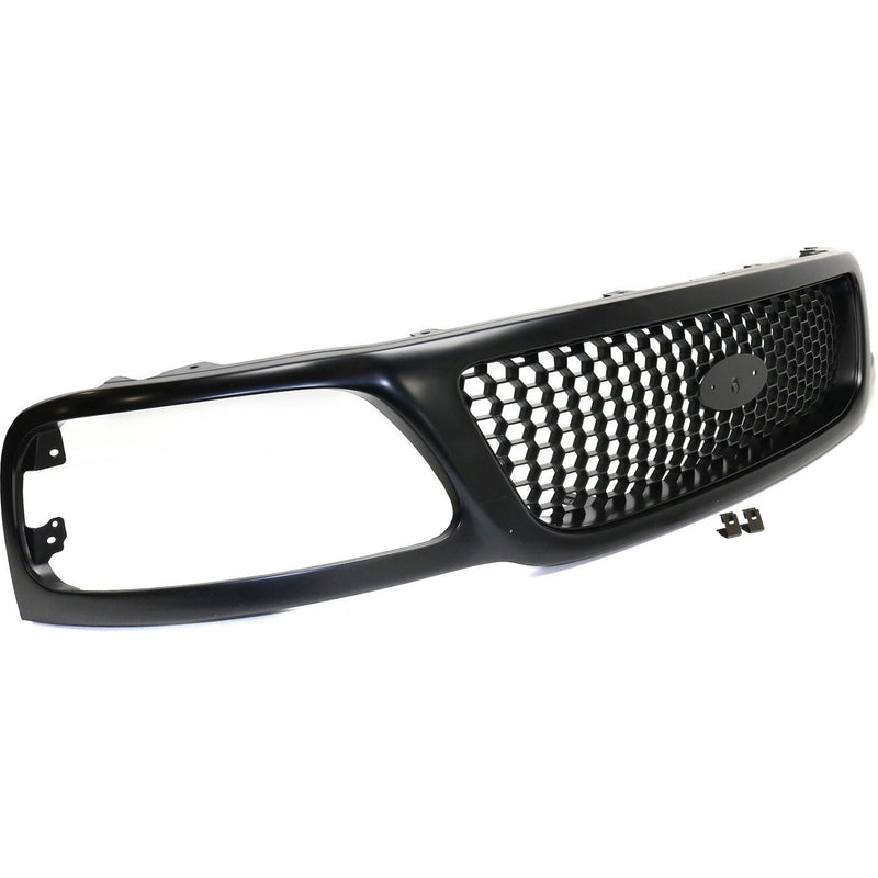 DURAFORCE Grille For 1999-2004 Ford F-150 1999 F-250 Primed Honeycomb Insert