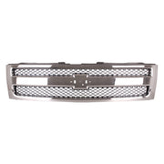 DURAFORCE Grille For 2007-2013 Chevrolet Silverado 1500 Chrome Shell w/ Black Insert