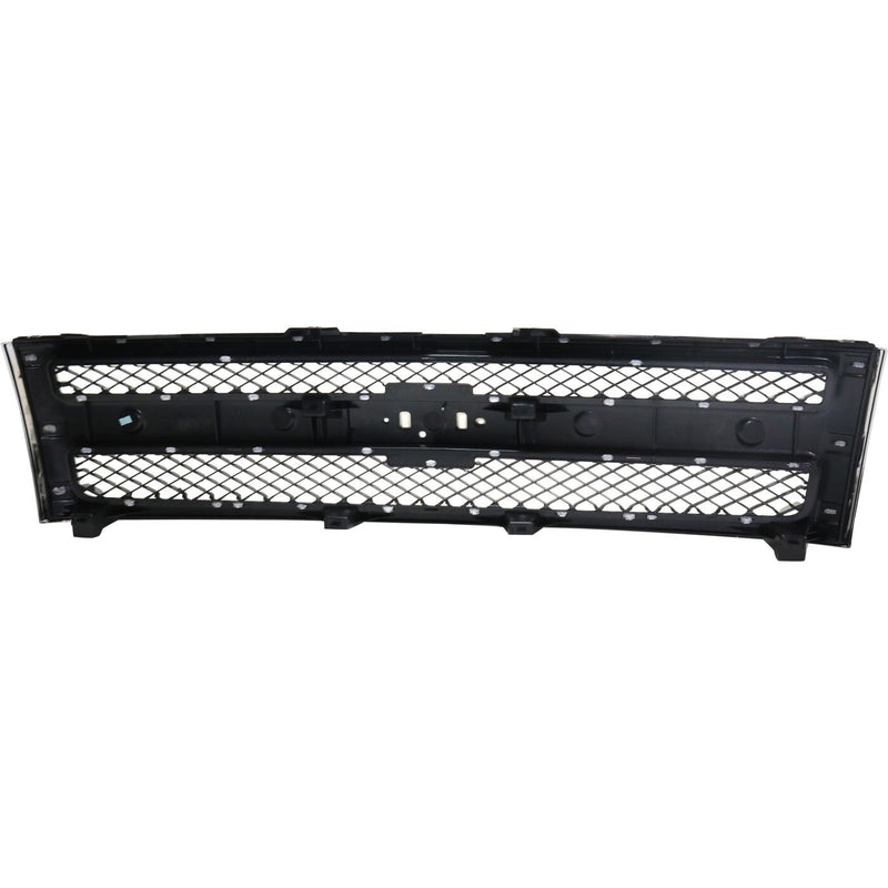 DURAFORCE Grille For 2007-2013 Chevrolet Silverado 1500 Chrome Shell w/ Black Insert