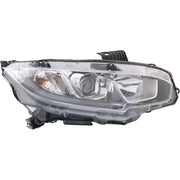 DURAFORCE Driver & Passenger Side Headlights For Honda Civic 2016-2020 Halogen w/ Bulbs US