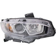DURAFORCE Driver & Passenger Side Headlights For Honda Civic 2016-2020 Halogen w/ Bulbs US