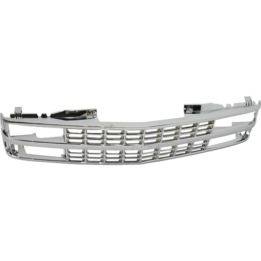 DURAFORCE Grille Assembly For 1988-1993 Chevrolet C1500 K1500 C2500 K2500 Chrome Plastic