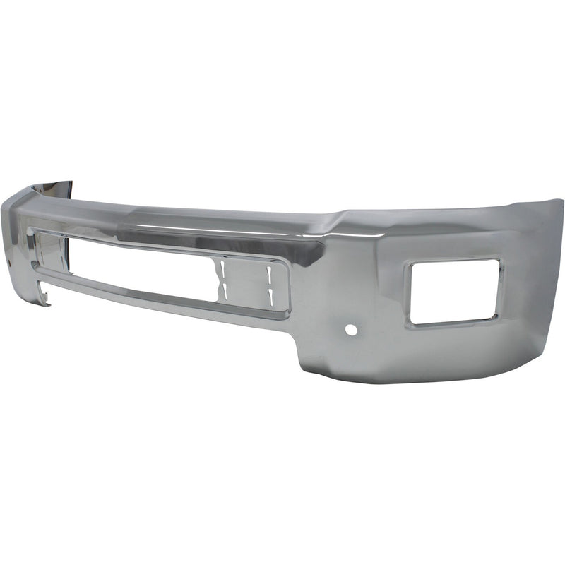 DURAFORCE Front Bumper For 2015-2019 Chevy Silverado 2500 HD Chrome With Fog Light Holes
