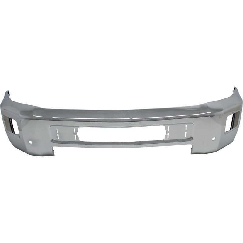 DURAFORCE Front Bumper For 2015-2019 Chevy Silverado 2500 HD Chrome With Fog Light Holes