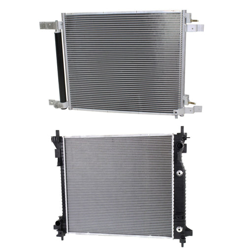 DURAFORCE A/C Condenser and Radiator For 10-16 Cadillac SRX DPI 13241 GM3010549 GM3030294