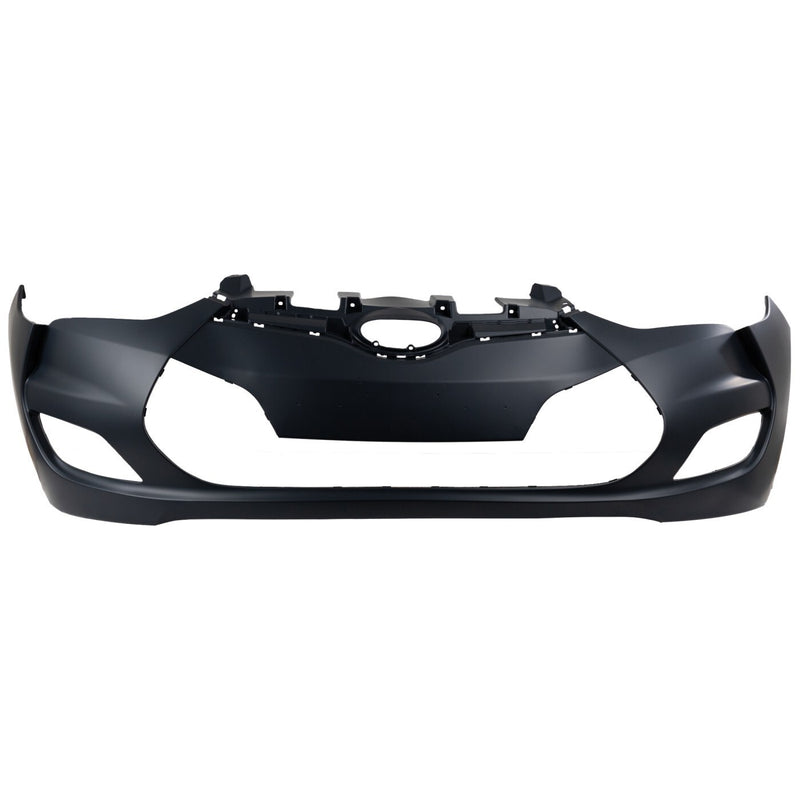 DURAFORCE Front Bumper Cover For 2012-2017 Hyundai Veloster With Fog Lamp Holes Primed
