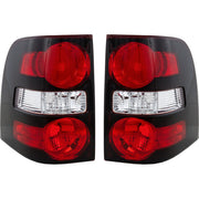 DURAFORCE Halogen Tail Light Set For 2006-2010 Ford Explorer Clear & Red Lens 2Pcs
