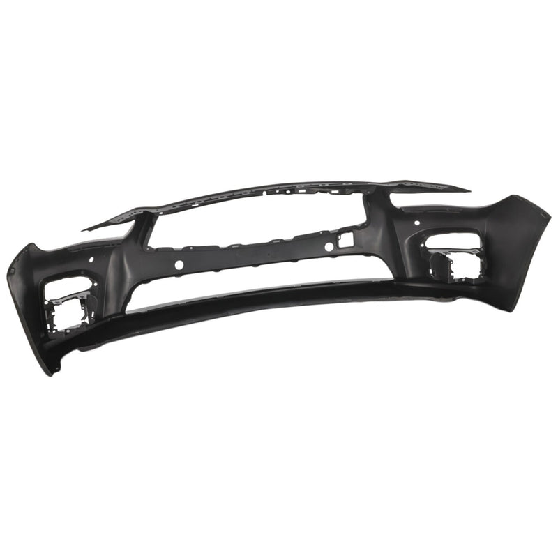 DURAFORCE Front Bumper Cover For 2014-2017 Infiniti Q50 Primed Fascia With Object Sensor