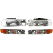 DURAFORCE Headlight Kit For 1999-2002 Chevrolet Silverado 1500 Left and Right 4Pc
