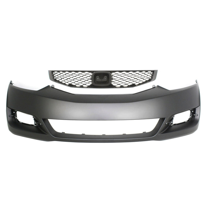 DURAFORCE Bumper Cover Kit For 2009-2011 Honda Civic Coupe Front 2 Pieces