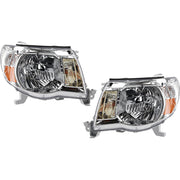 DURAFORCE Headlight Set For 2005-2011 Toyota Tacoma Left and Right Halogen With Bulb 2Pc