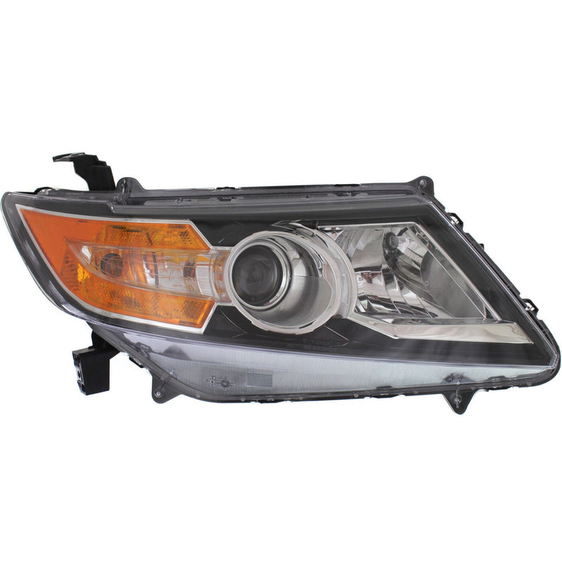DURAFORCE Driver and Passenger Side Headlights For Honda Odyssey 2014-2017 Halogen w Bulbs