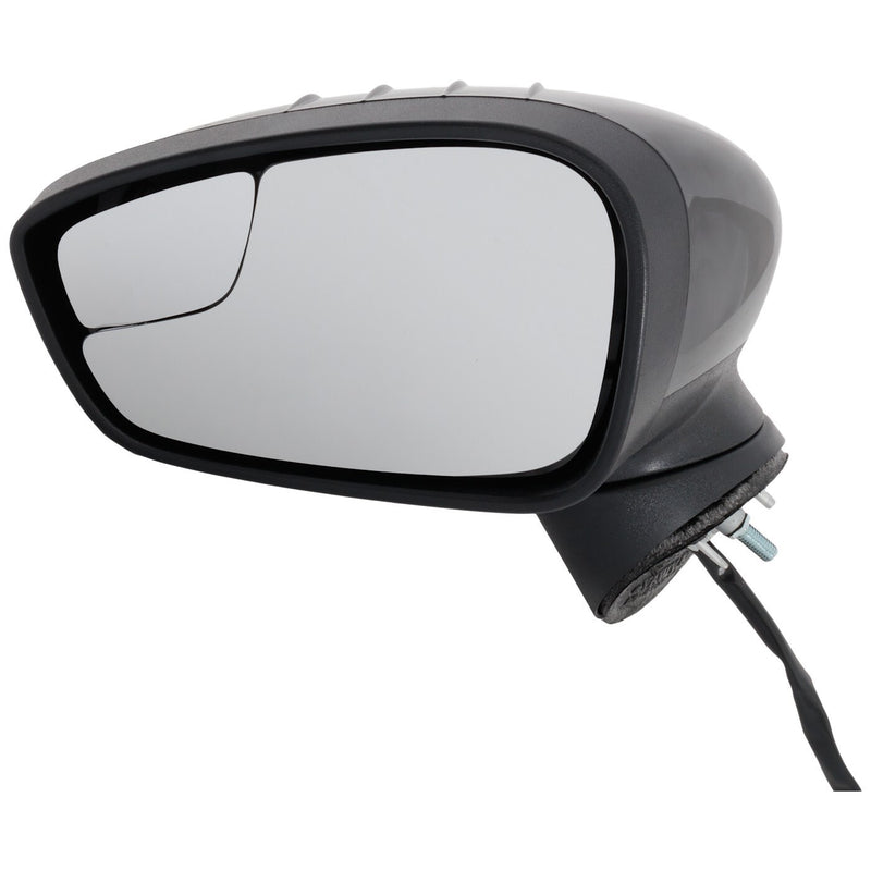 DURAFORCE Power Mirror For 2011-2018 Ford Fiesta Left Side Manual Fold Paintable