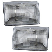 DURAFORCE Left and Right Headlights For Jeep Grand Cherokee 1993-1998 Halogen with Bulb(s)