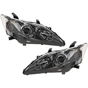 DURAFORCE Headlight Assembly Pair Halogen For 2007-2009 Lexus ES350 Base Clear Lens