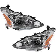 DURAFORCE Headlight Set For 2013 2014 2015 Nissan Altima Sedan Left and Right Headlamp
