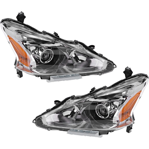 DURAFORCE Headlight Set For 2013 2014 2015 Nissan Altima Sedan Left and Right Headlamp