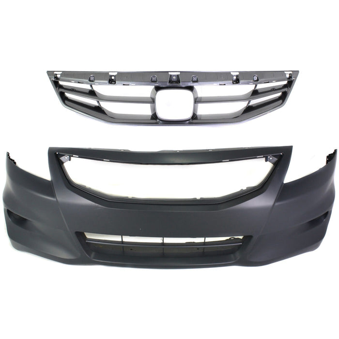 DURAFORCE Bumper Cover Kit For 2011-2012 Honda Accord Front Coupe