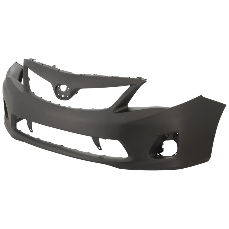 DURAFORCE Front Bumper Kit with 2 Grilles For 2011-2013 Toyota Corolla Base CE Models