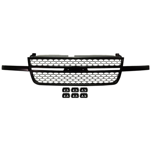 DURAFORCE Grille Assembly Black For 2003-2007 Chevrolet Silverado 1500 SS Includes Classic