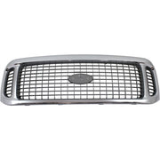 DURAFORCE Grille For 2002-2004 Ford Excursion Chrome Shell w/ Gray Insert Plastic