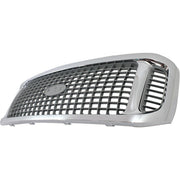 DURAFORCE Grille For 2002-2004 Ford Excursion Chrome Shell w/ Gray Insert Plastic