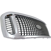 DURAFORCE Grille For 2002-2004 Ford Excursion Chrome Shell w/ Gray Insert Plastic