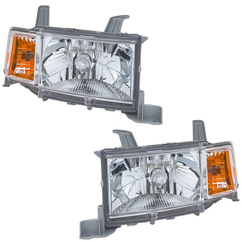 DURAFORCE Headlights Set For 2004-2006 Scion xB Headlamps Left and Right Pair