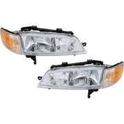 DURAFORCE Left Right Headlights For Honda Accord 1994-1997 Halogen w/ Bulbs w/ Corner Lamp