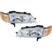 DURAFORCE Left Right Headlights For Honda Accord 1994-1997 Halogen w/ Bulbs w/ Corner Lamp