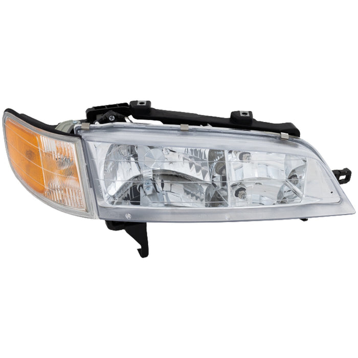 DURAFORCE Left Right Headlights For Honda Accord 1994-1997 Halogen w/ Bulbs w/ Corner Lamp