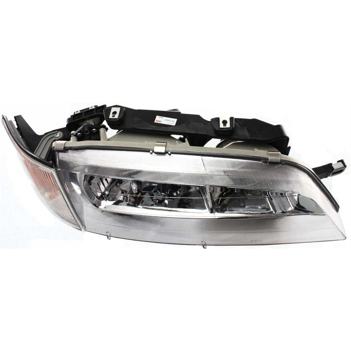 DURAFORCE Left Right Headlights For Honda Accord 1994-1997 Halogen w/ Bulbs w/ Corner Lamp