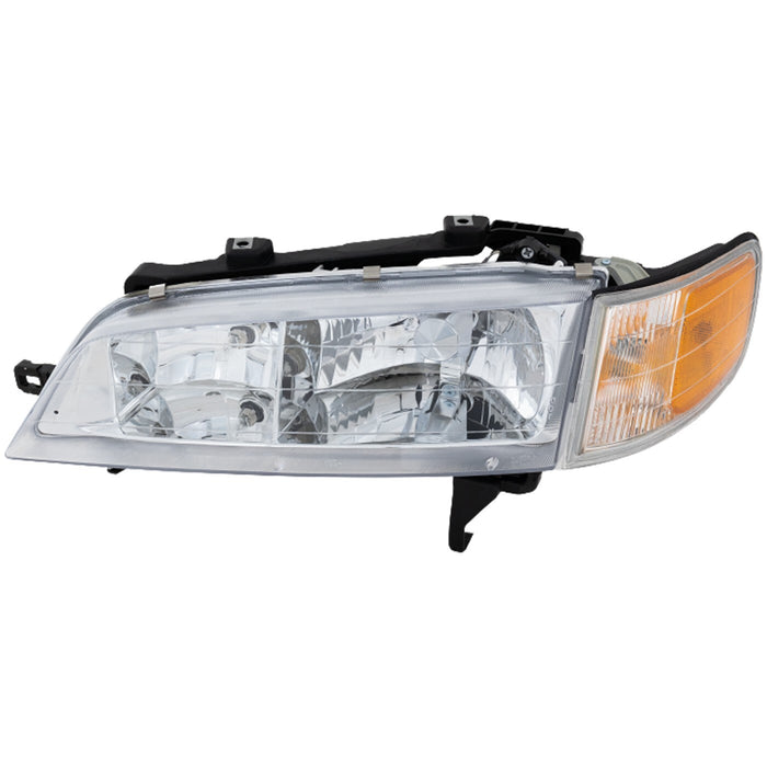 DURAFORCE Left Right Headlights For Honda Accord 1994-1997 Halogen w/ Bulbs w/ Corner Lamp