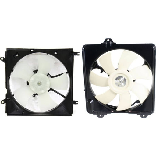 DURAFORCE Radiator Cooling Fan w/ A/C Condenser Fan For 2001-2005 Toyota RAV4 Left & Right