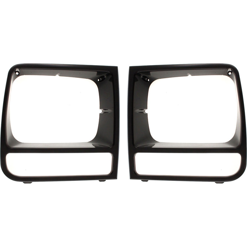 DURAFORCE Headlight Door Set For 1998-2001 Jeep Cherokee Parking Light Hole Left and Right