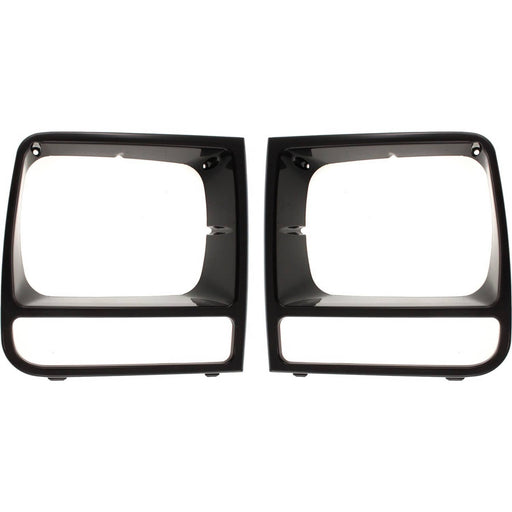 DURAFORCE Headlight Door Set For 1998-2001 Jeep Cherokee Parking Light Hole Left and Right