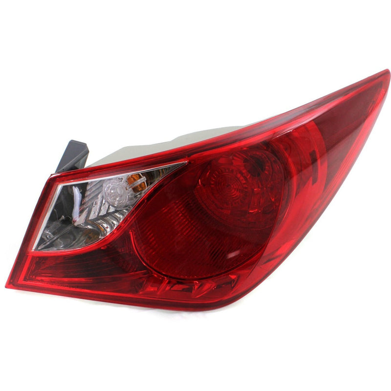 DURAFORCE Tail Light Set For 2011-14 Hyundai Sonata Left Right Outer/Body Mounted Halogen