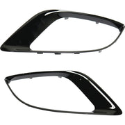DURAFORCE Fog Light Trim Set For 2014-2018 Dodge Durango Left and Right Primed Plastic 2Pc