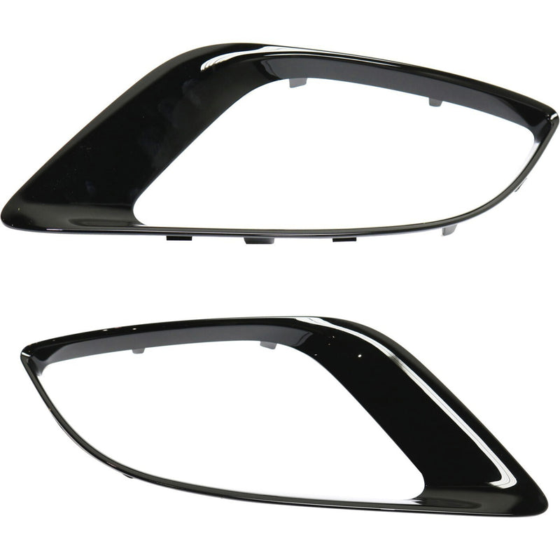 DURAFORCE Fog Light Trim Set For 2014-2018 Dodge Durango Left and Right Primed Plastic 2Pc