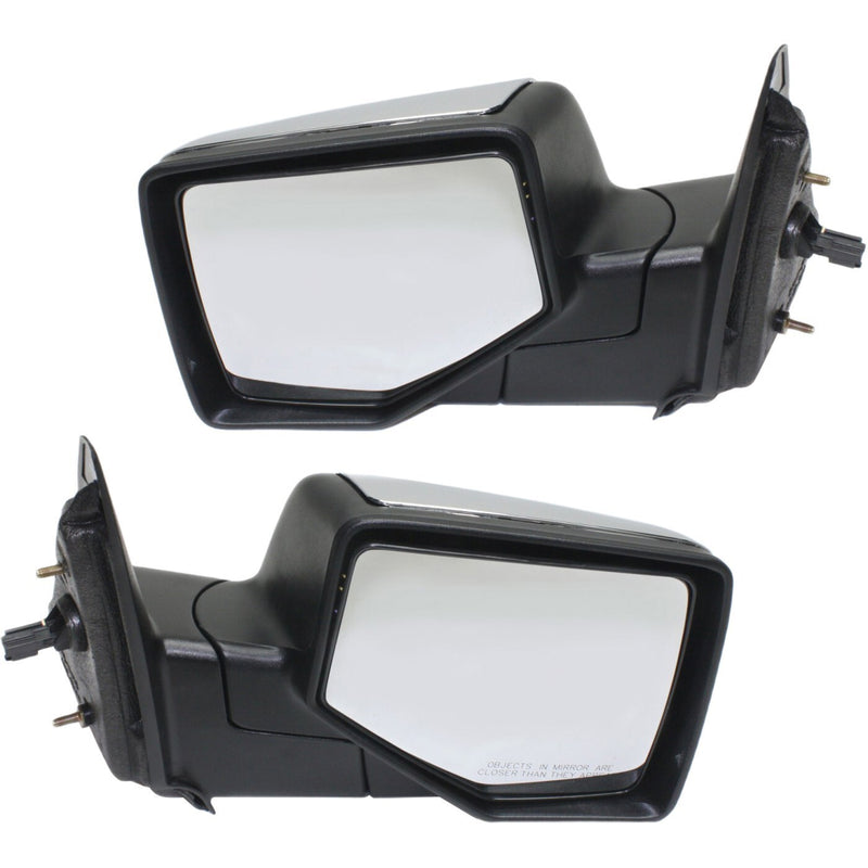 DURAFORCE Power Mirror Set Of 2 For 2006-2011 Ford Ranger Chrome Left And Right