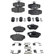 DURAFORCE Front and Rear Semi-Metallic Brake Pad Set For 1992-1997 Volvo 960 Sedan IRS
