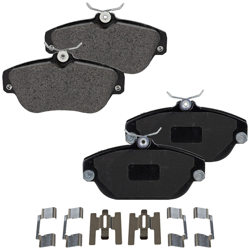 DURAFORCE Front and Rear Semi-Metallic Brake Pad Set For 1992-1997 Volvo 960 Sedan IRS