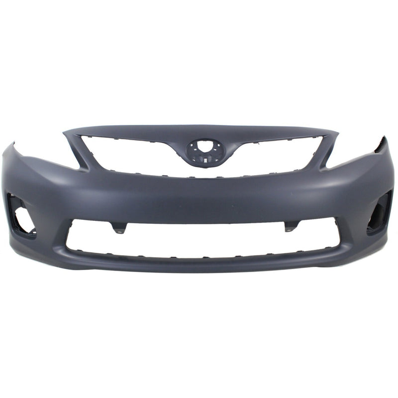 DURAFORCE Front Bumper Cover Kit with Bumper Grille For 11-13 Toyota Corolla Base CE LE