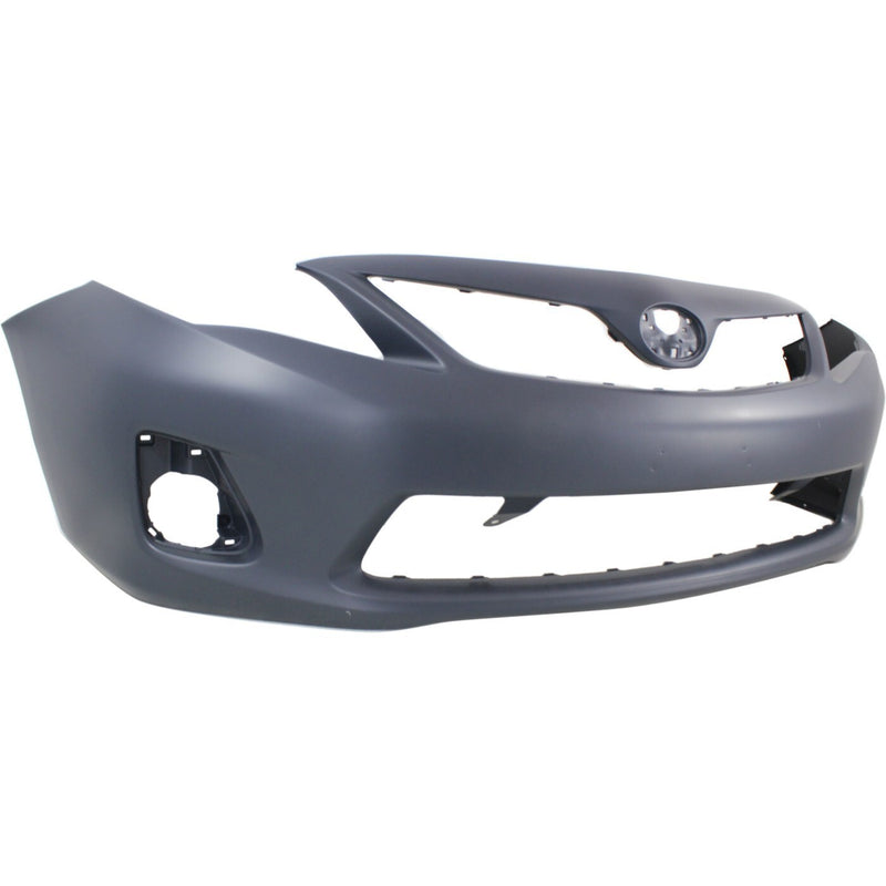 DURAFORCE Front Bumper Cover Kit with Bumper Grille For 11-13 Toyota Corolla Base CE LE